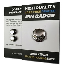 Half Skull High Quality Pewter