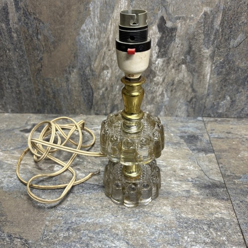 Cut glass lamp 1960s - cut, 1970s