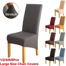 Large Size Dining Chair Covers Spandex Slip Banquet Home Stretch Seat Slipcovers