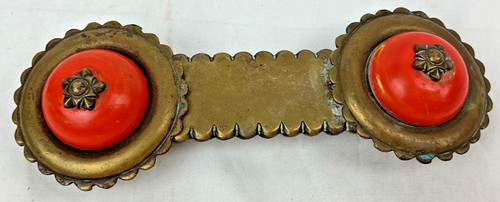 Antique horse brasses pair - horse,