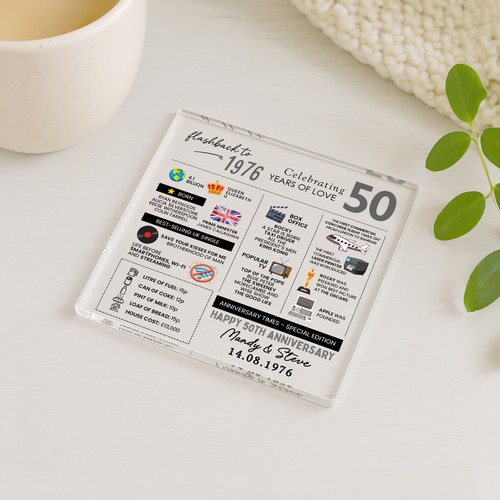 Personalised 50th anniversary - 50th,