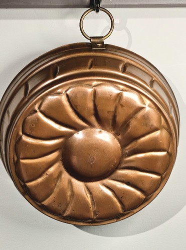 Antique copper jelly cake - antique,