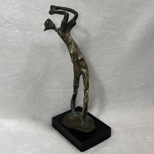 Vintage bronze golfer - vintage, 10”