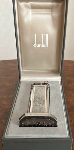 Dunhill table lighter silver