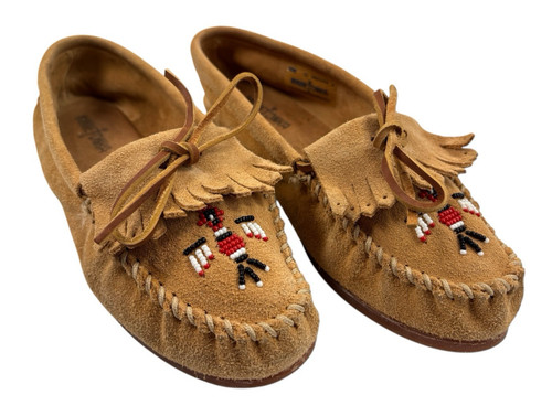 Minnetonka tan moccasins - tan,