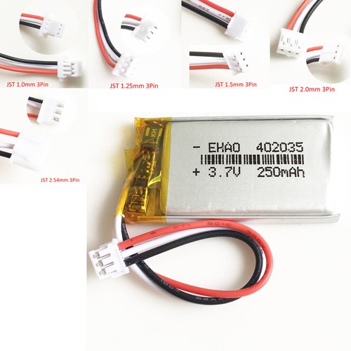 250mah lipo rechargeable - 250mah,