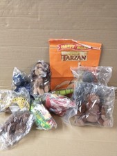  McDonald's Happy Meal Toys TARZAN Complete Set x 8 + BAG 1999 / 2000
