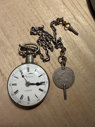 Antique key wind pocket watch - antique,
