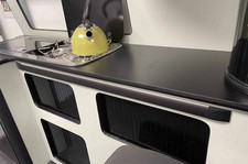 Campervan Wall Mounted Table Rail - Black (Anodised) MIS880 Discounted