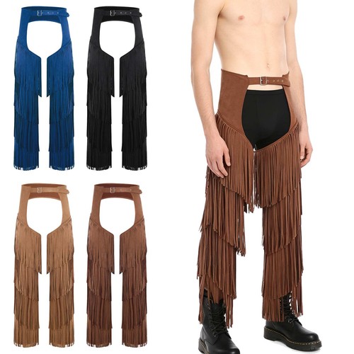 Western cowboy fringe chaps - fringe,