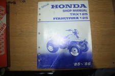 1985-86 HONDA TRX125 FOURTRAX 125 SHOP MANUAL