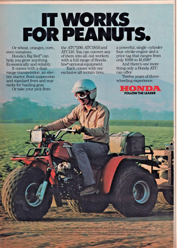 Honda atc big red all - red,