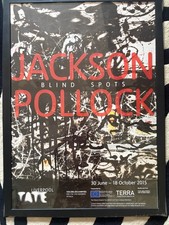 Jackson Pollock Liverpool Tate Blind Spots 2015 framed exhibition poster