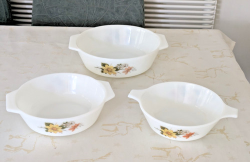Pyrex autumn glory vintage - pyrex,