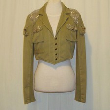SASS&BIDE CROPPED KHAKI GREEN