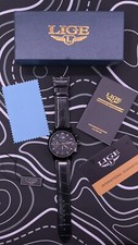 LIGE Men’s Automatic Leather