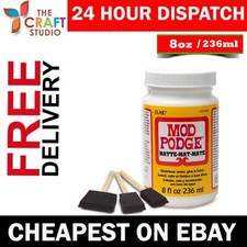 MOD PODGE MATTE - Waterbased Craft Decoupage Adhesive Glue Sealer Varnish 8oz
