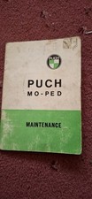 PUCH MOPED MAINTENANCE BOOKLET