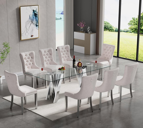 Piece glass dining - glass, set