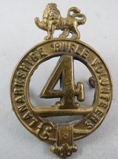 Brass Glengarry Badge 4th