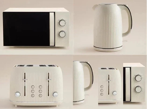 Cream textured kettle - cream,