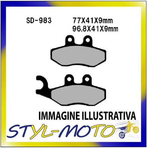 Front brake pads semi sintered - front,
