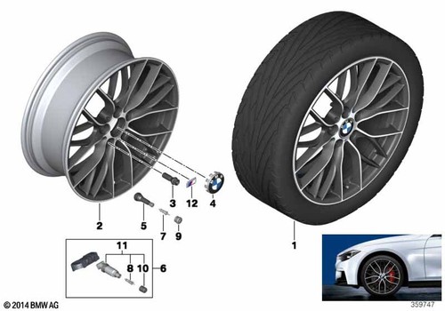 Bmw genuine light - light, alloy