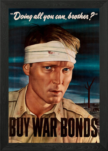 Buy war bonds - framed, wall