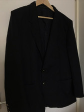 Cambridge Collection Men Blazer Coat Jacket Smar Size L Navy 