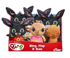 Bing, Flop & Sula Cuddle Bean Soft Toys Baby Boy Girl Christmas Stocking Gift