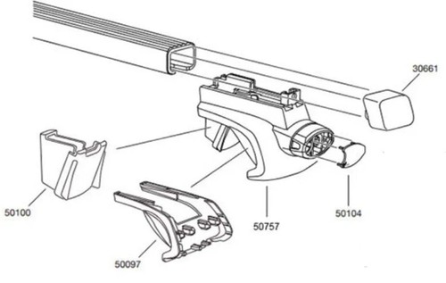 Thule footpack spares 757 - footpack,