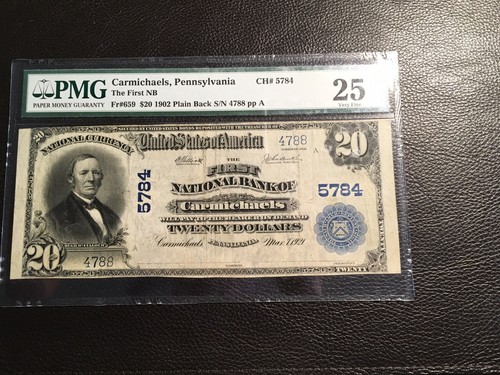 1902 national bank note - 20.00,