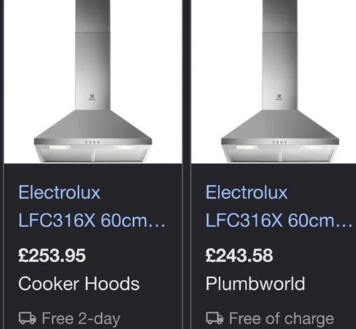 Electrolux chimney cooker - chimney,