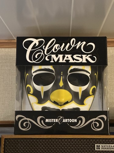 Cartoon clown mask black - cartoon,