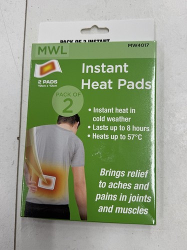 Instant heat pads self - heat,