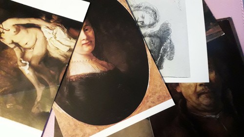 Fine art postcards rembrandt - fine,