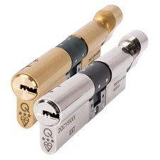 Thumb Turn Euro Cylinder uPVC Door Lock Barrel 3 Star T007 5 Keys GreenteQ Orion