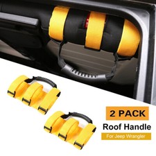 Yellow Roll Bar Grab Handles