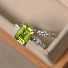 925 Sterling Silver Green