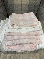 Bundle 3 x girls cot bed little white company cot bedding 120 x 140 plus duvet