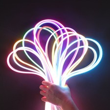 LED Strip Neon Flex Rope Light Waterproof DC 12V Flexible Outdoor Lighting