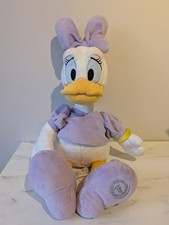 Disney Store Official Daisy Duck soft plush toy 12"