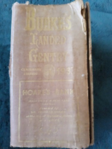 Burke landed gentry - landed,
