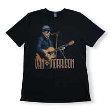 Van Morrison T Shirt Mens Size M Black Graphic Print 2022 Tour T Shirt 