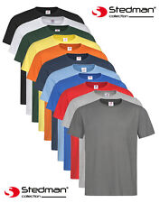 Stedman Comfort Plain Cotton Mens Crew Neck Tee Shirt T-Shirt S - 5XL