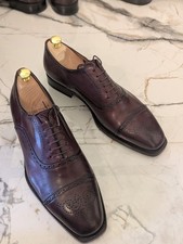 Santoni Oxblood Oxford Shoes