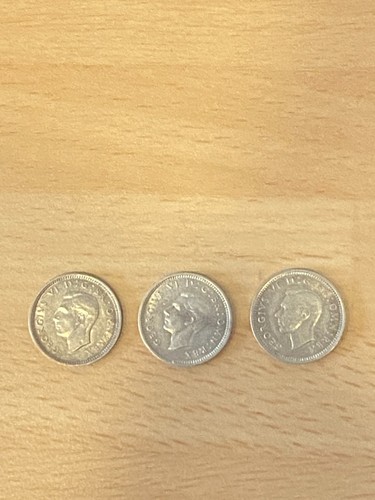 George silver three pence x - silver,