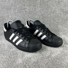 Adidas Superstar Trainers UK7.5 Shell Toe Black White