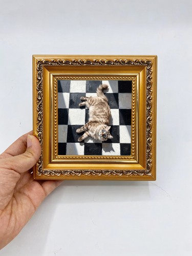 Tabby cat oil - tabby,