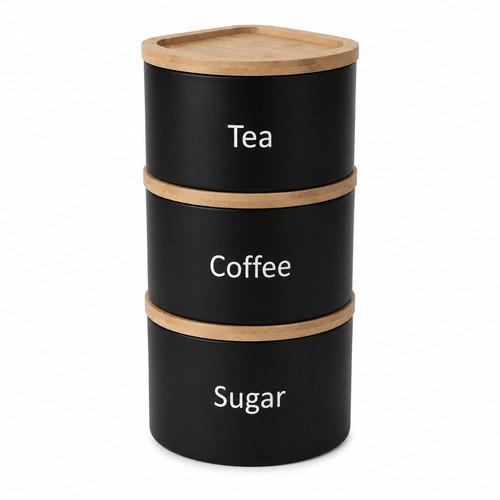 Stackable canister set 3 - stackable,
